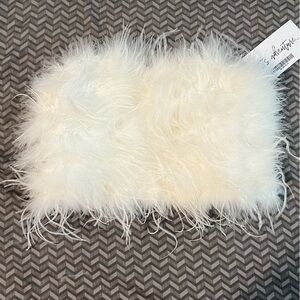 Chanel White Faux Feather Top